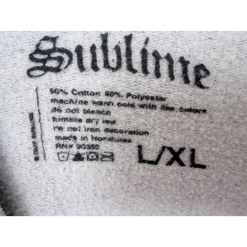 Sublime Big Meaty Sun Crewneck Sweatshirt Mens L XL Gray Graphic Pullover