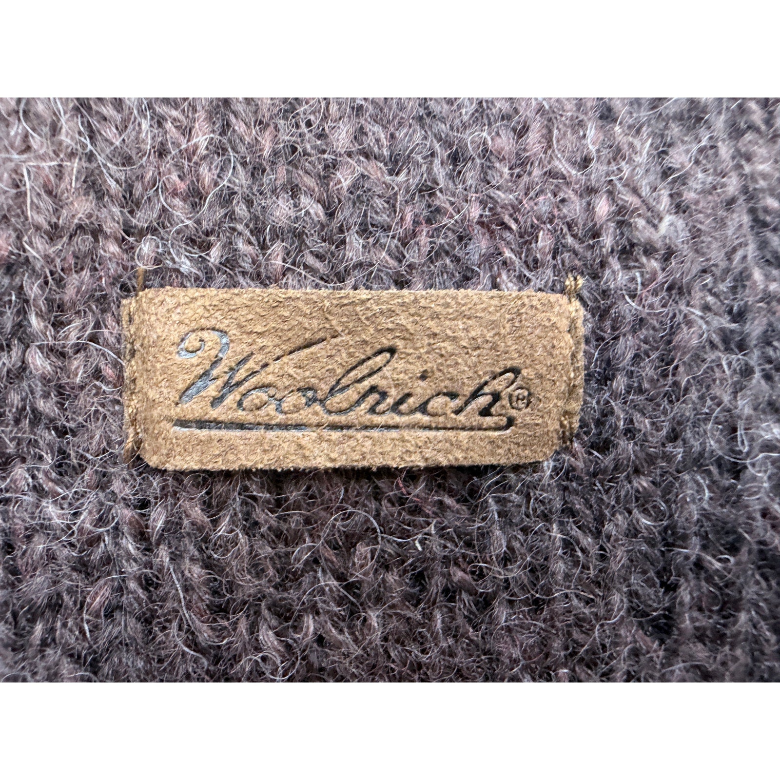 Woolrich Crewneck Sweater Mens Medium Brown Wool Blend Outdoor Heavy Knit