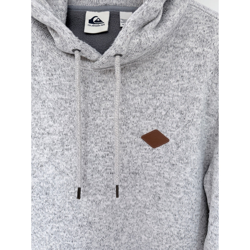 Quiksilver Hoodie Mens Medium Gray Pullover Surf Skate Casual Hooded Sweatshirt