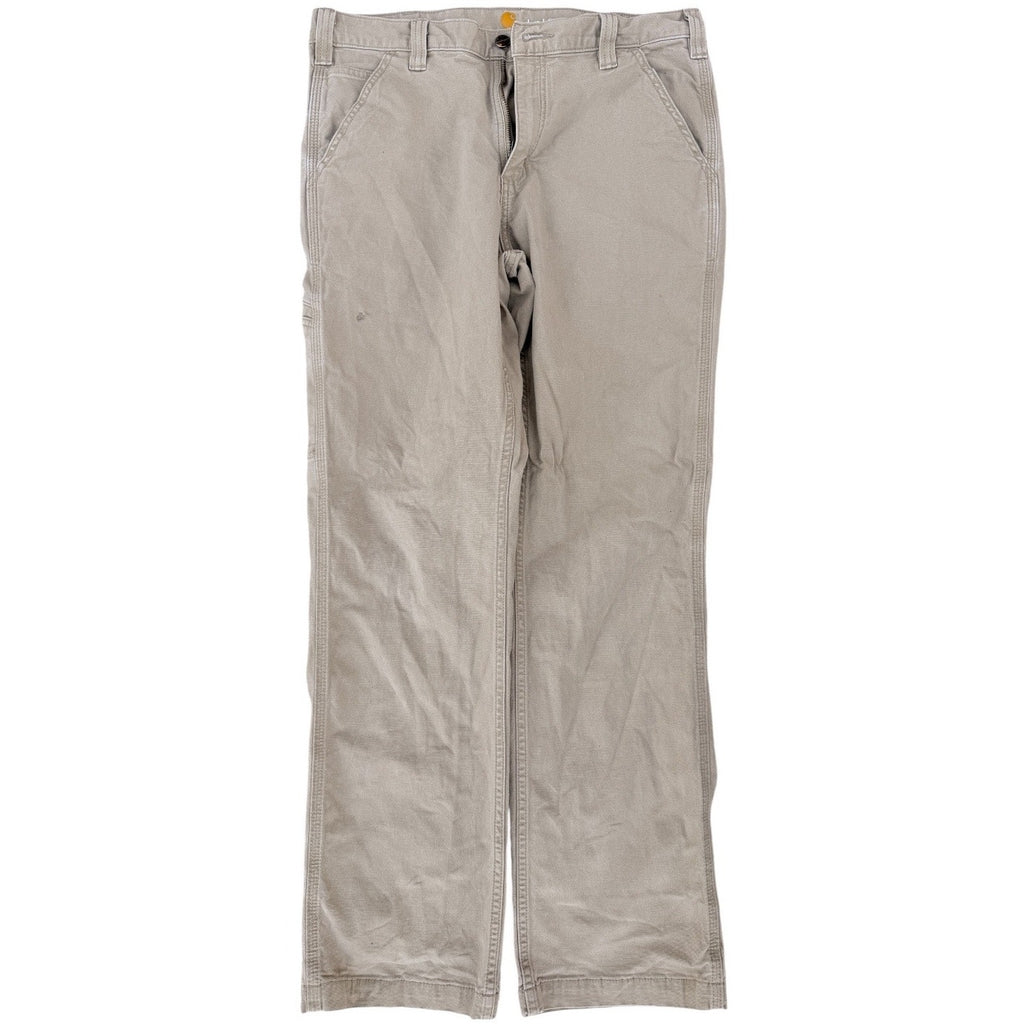 Carhartt Relaxed Fit Work Pants 33x32 Khaki Canvas Workwear