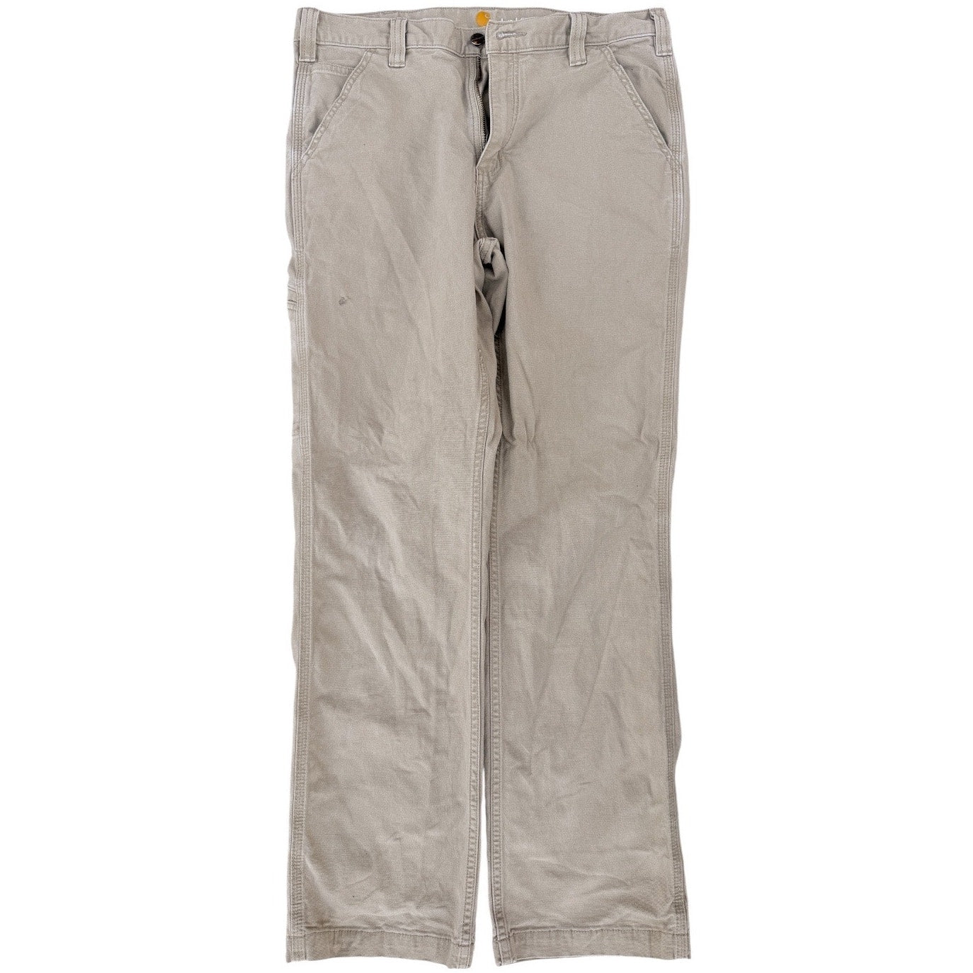 Carhartt Relaxed Fit Work Pants 33x32 Khaki Canvas Workwear