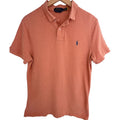 Polo Ralph Lauren Custom Slim Fit Polo Shirt Mens Large Salmon Pink Pony Logo