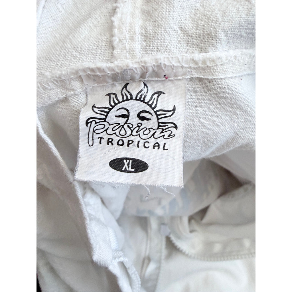 Vintage tropicwear Scuba Jacket Mens XL White Full Zip Mexico Diving
