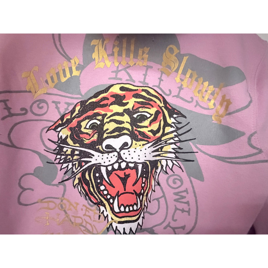 Ed Hardy Love Kills Slowly Hoodie Womens M