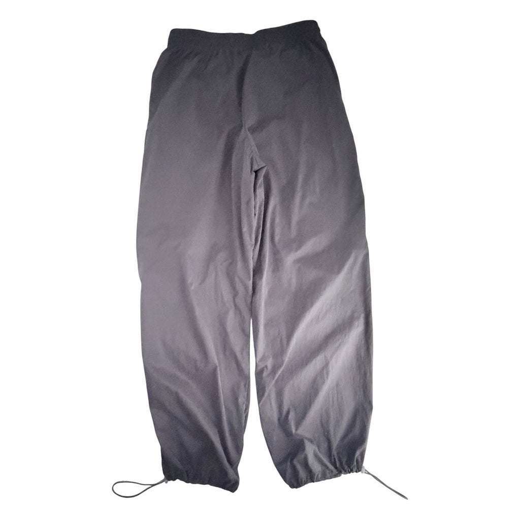 Zara Women's Gray Parachute Cargo Pants Size Medium Drawstring Hem