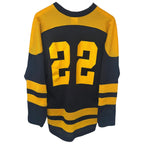 Teamwork's Men's Black Scorpions #22 Hockey Jersey — back view