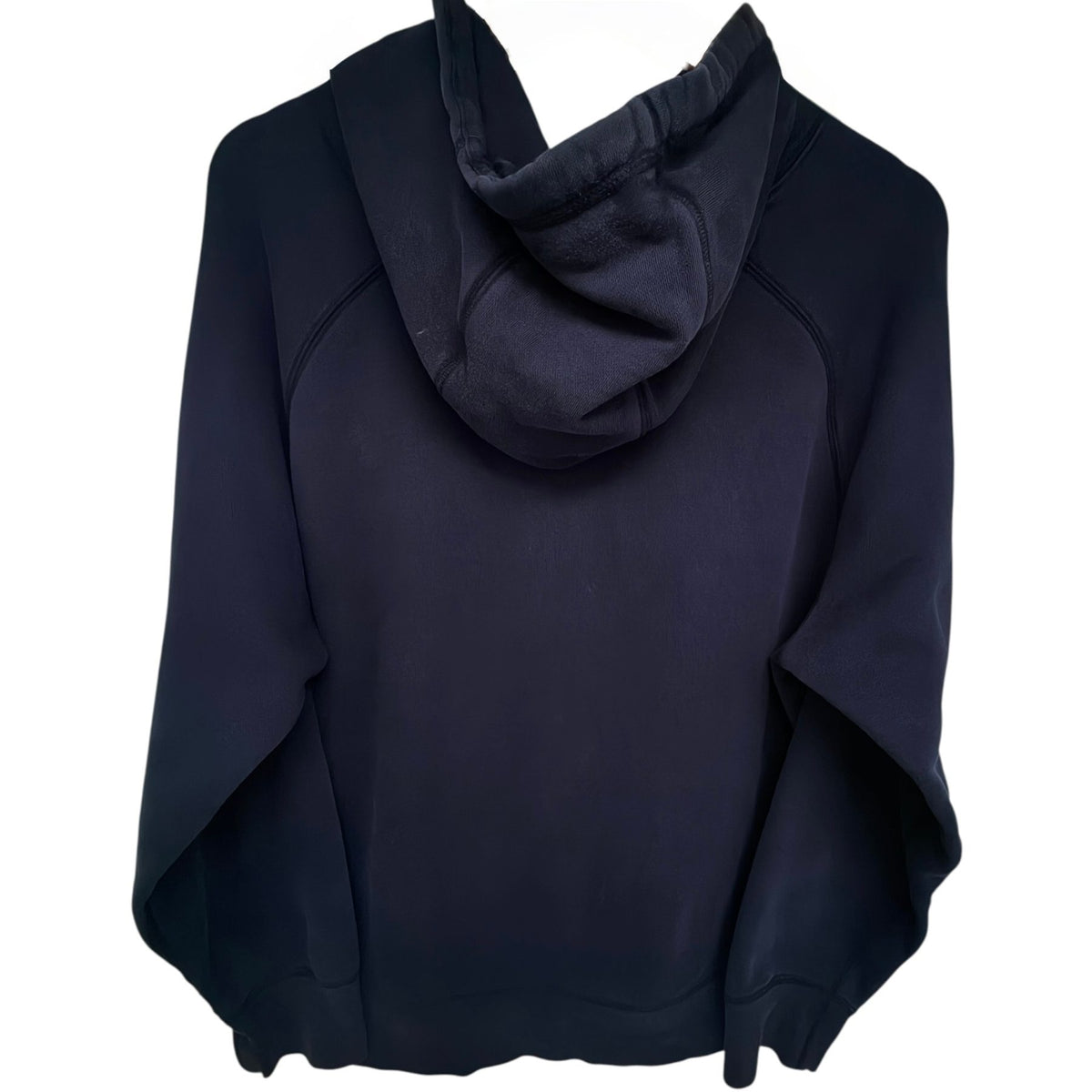 Nike Men's Navy Blue Fleece Oversized Hooded Hoodie — back view