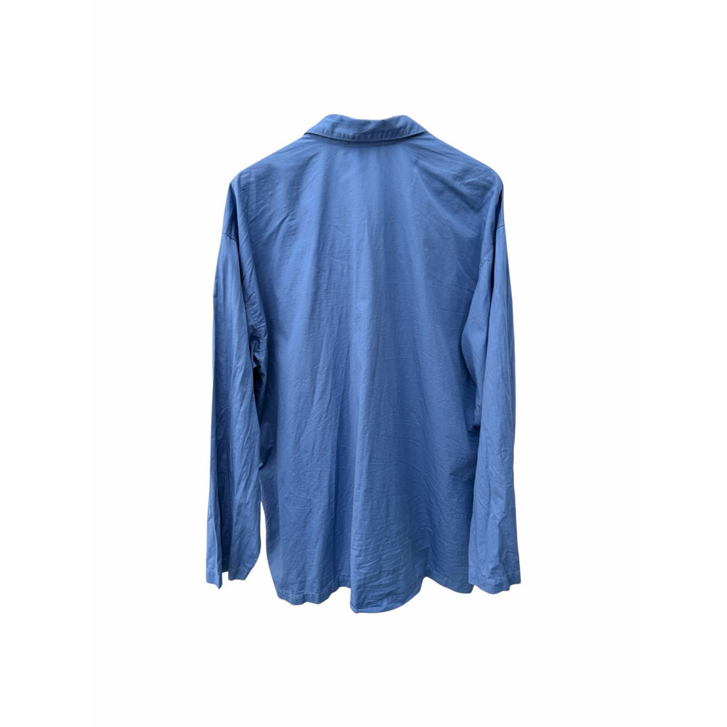 Polo Ralph Lauren Button Down Shirt Mens XL Blue Sleepwear Lounge Cotton