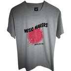 Screen Stars Best Single Stitch Music Makers Beulah ND Graphic Tee Mens Med Gray