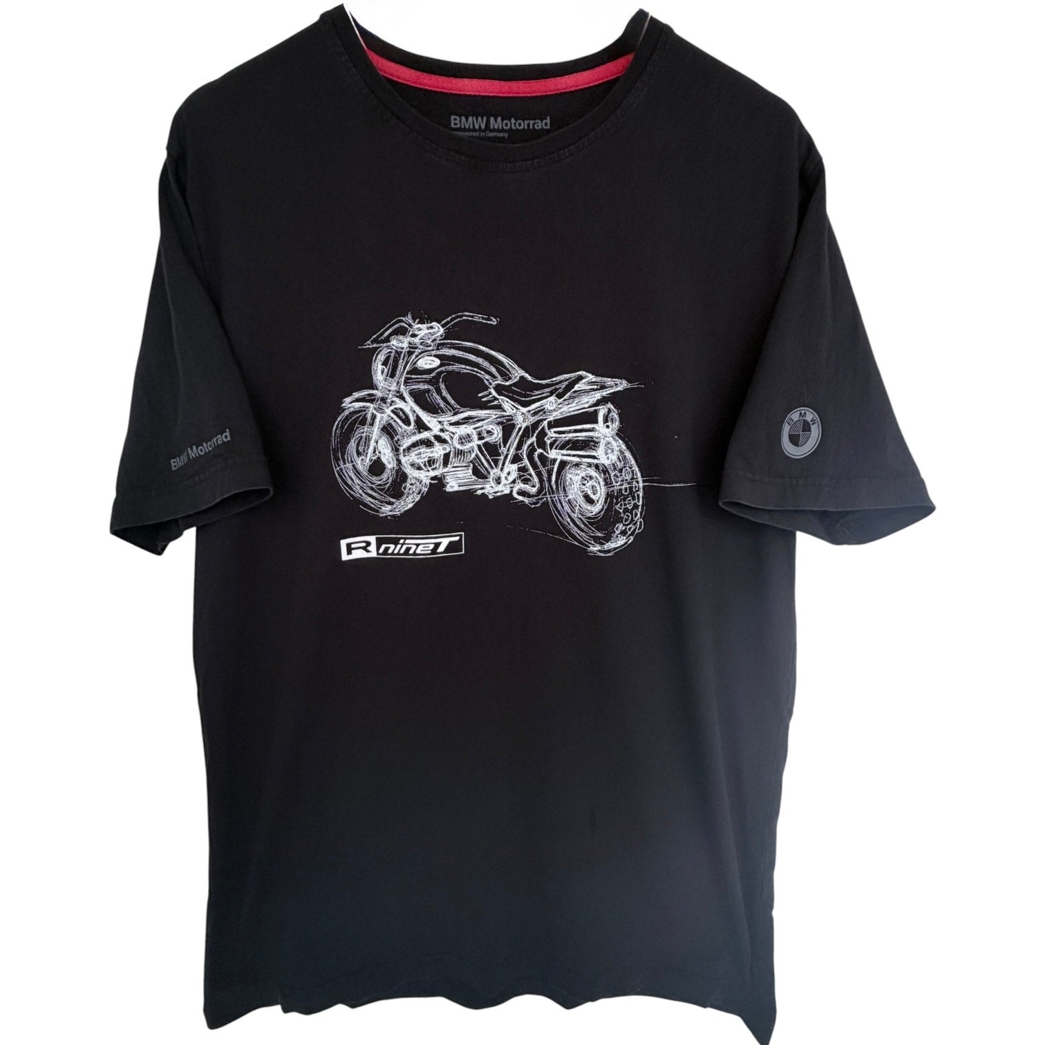 BMW Motorrad R nineT T Shirt Mens XL Black Motorcycle Graphic Short Sleeve