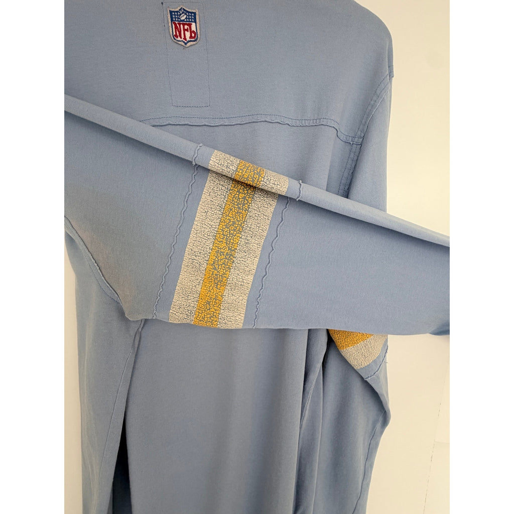 Reebok Vintage San Diego Chargers Crop Sweatshirt Mens Large Blue NFL