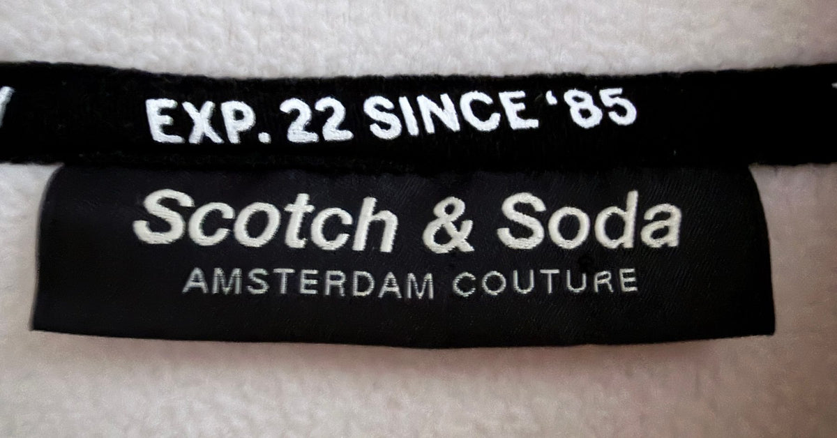 Scotch & Soda Men's White Tales From the North Fleece — view 4