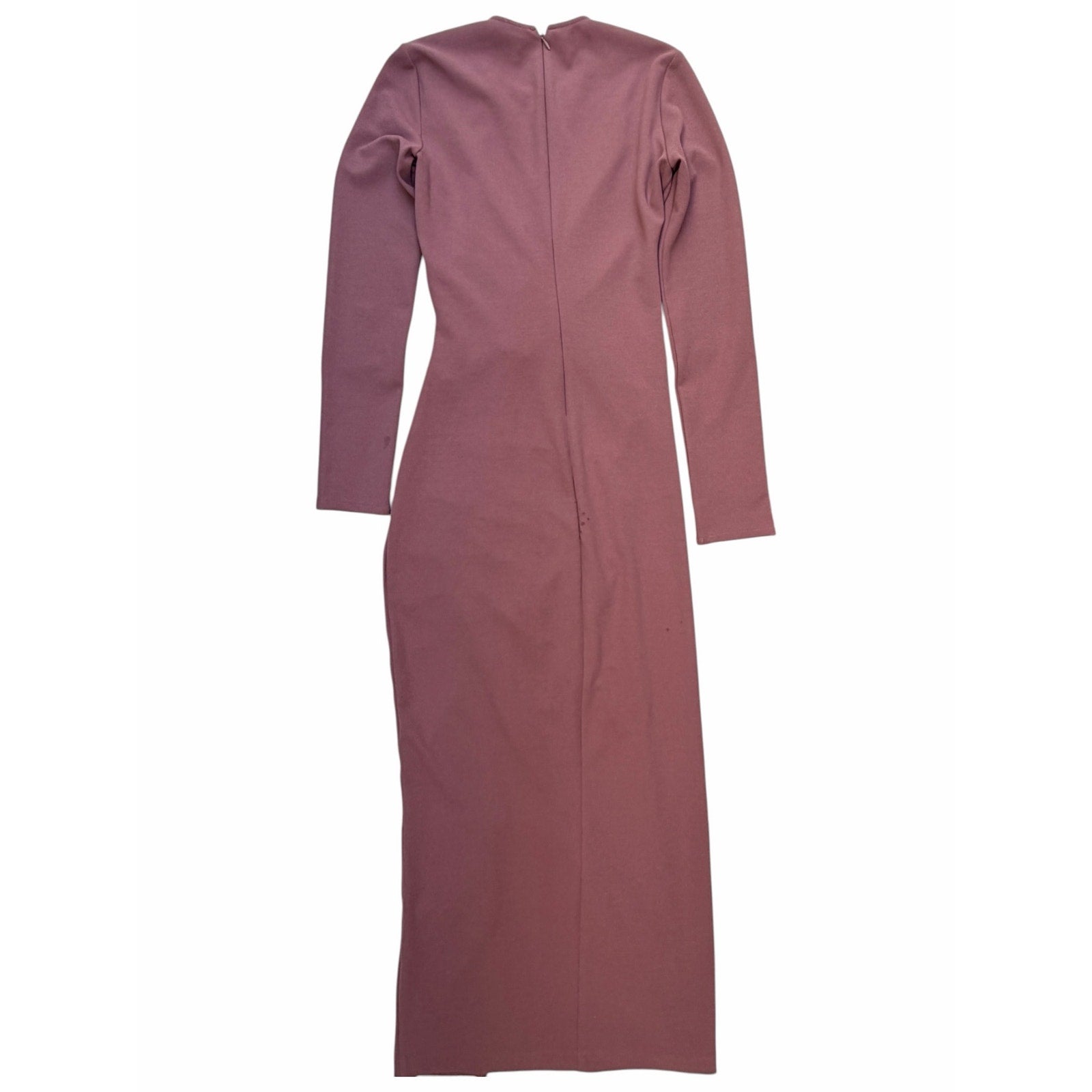 Zara Women's Mauve Ruched Drawstring Maxi Dress Small - product photo 7