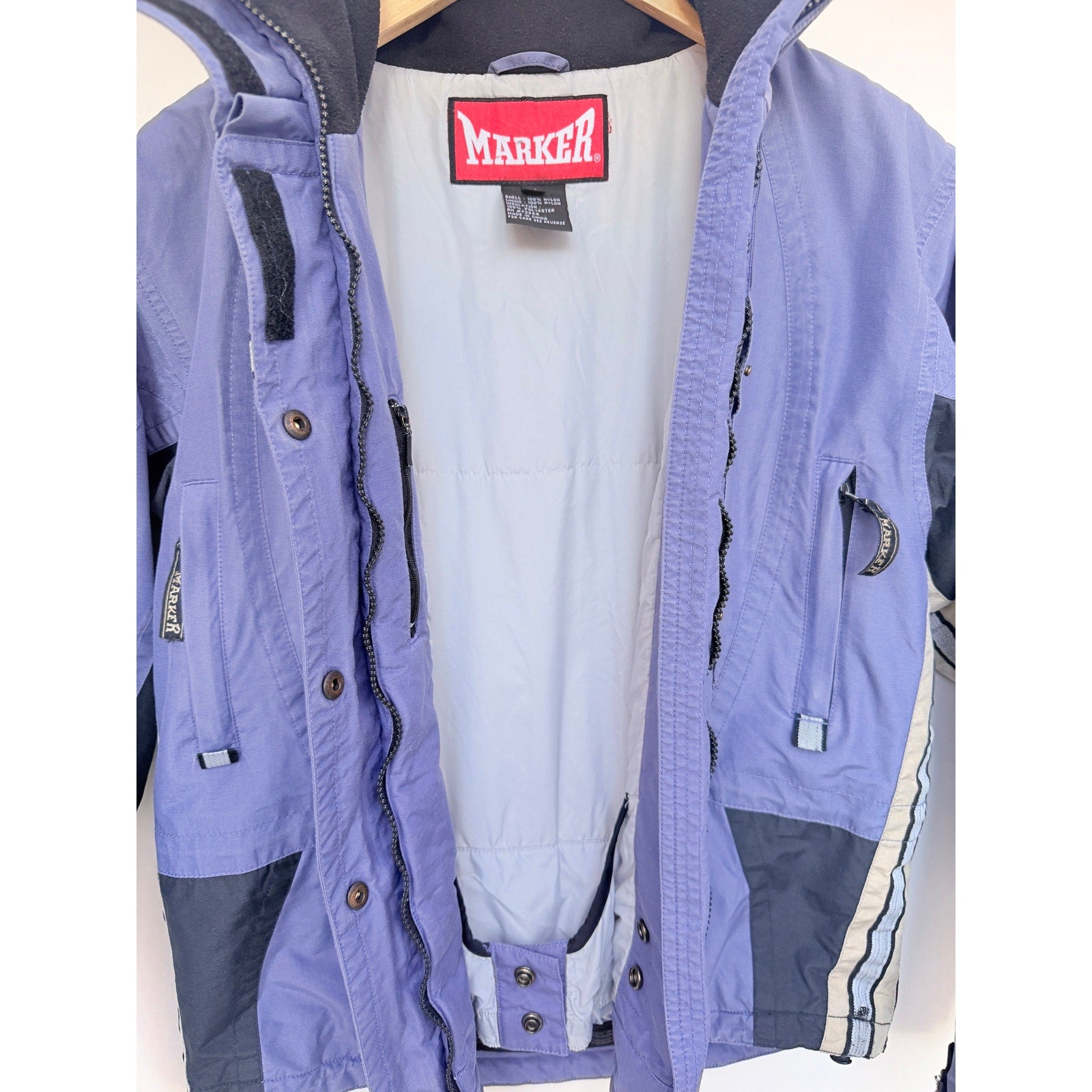 Marker Ski Jacket Women's Size 6 Purple Insulated Winter Snow Coat