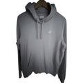 Nike Club Fleece Pullover Hoodie Mens Large Gray Embroidered Swoosh