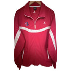 Jordan Full Zip Track Jacket Mens Large Red White Basketball Warm Up Jacket