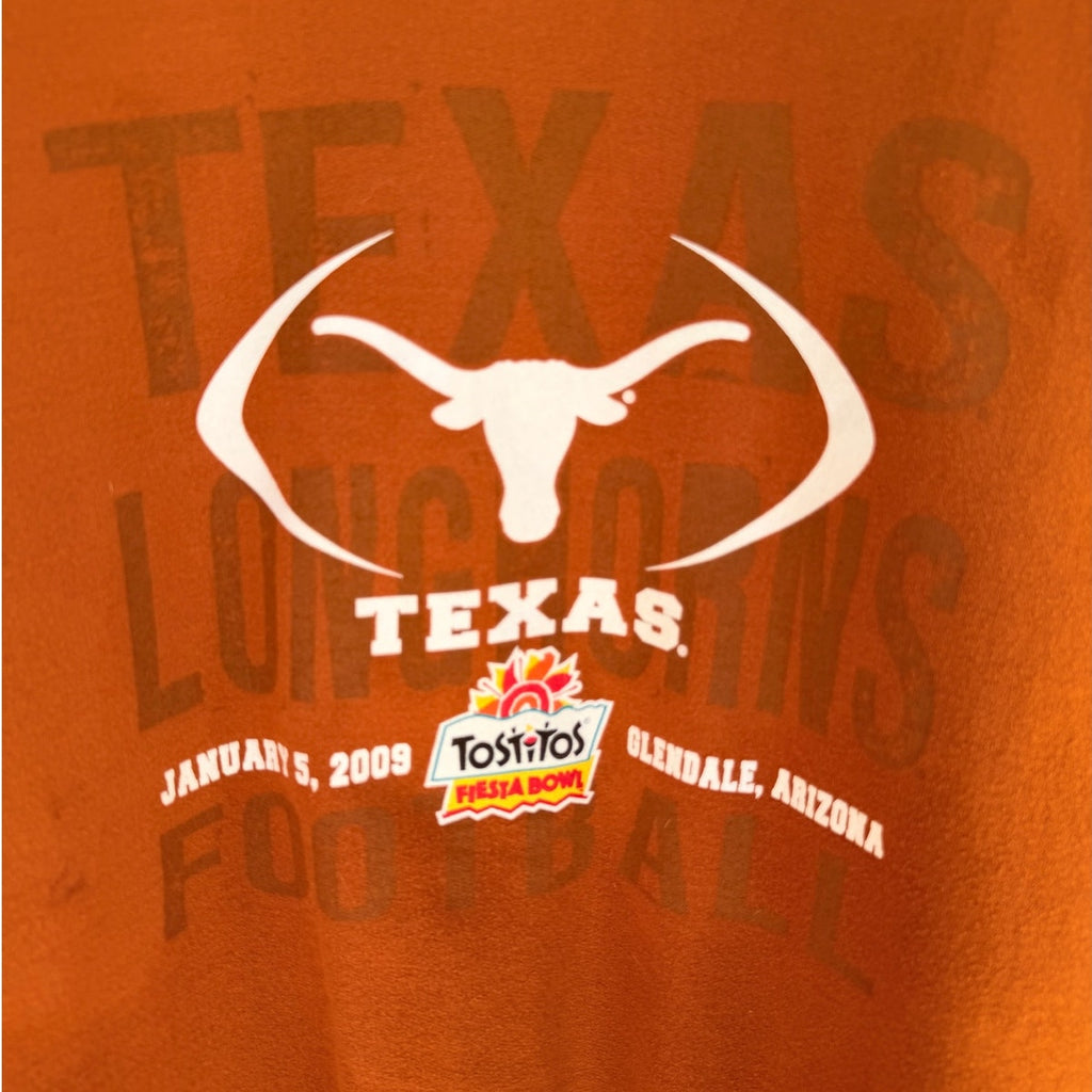 Texas Longhorns Sweatshirt Mens Medium Orange Crewneck NCAA Football Graphic
