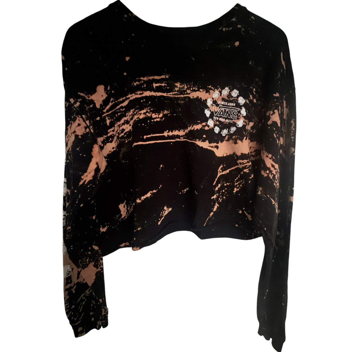 Vans x Peanuts Snoopy Bleach Distressed Long Sleeve Womens L product image