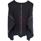 PXG Men's Black Crewneck Striped Sweatshirt — back view
