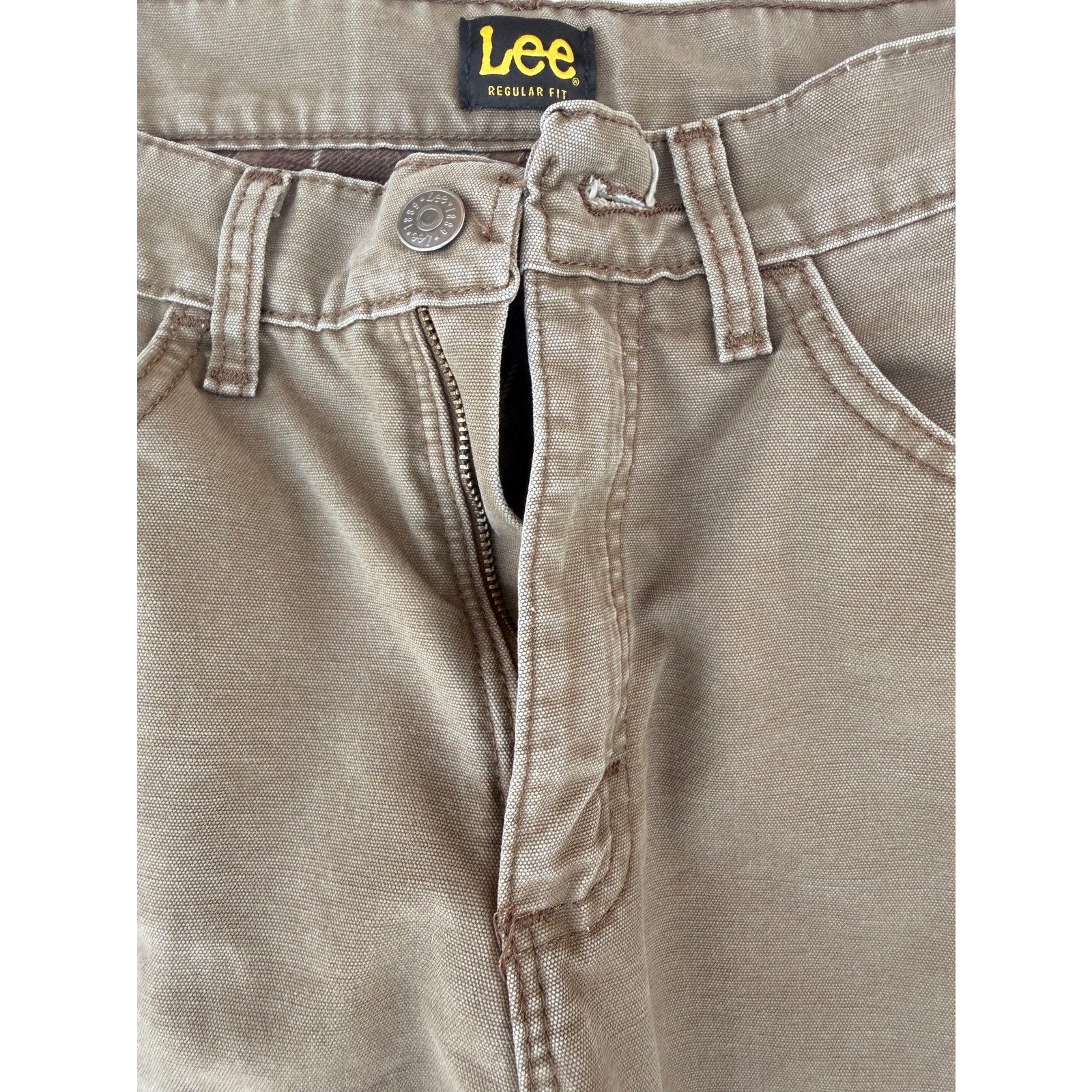 Lee Straight Fit Khaki Pants Mens 32x30 Casual Work Pants
