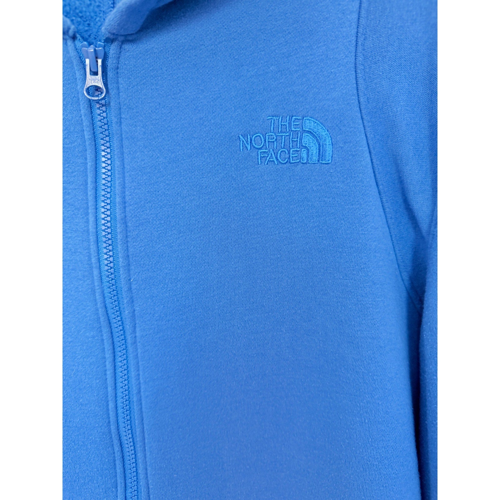 The North Face Hoodie Mens Large Blue Full Zip Fleece Outdoor Jacket