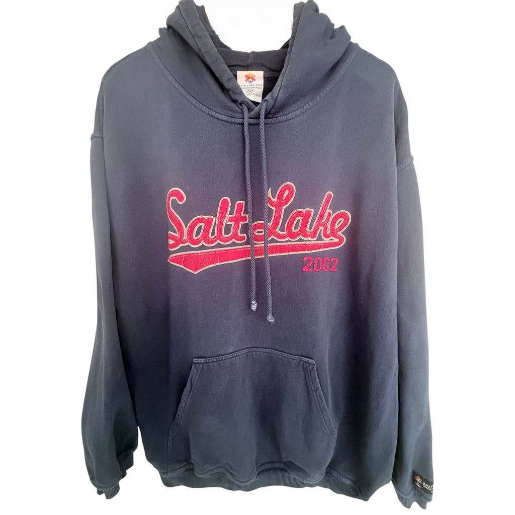 Salt Lake 2002 Olympics Hoodie Mens Large