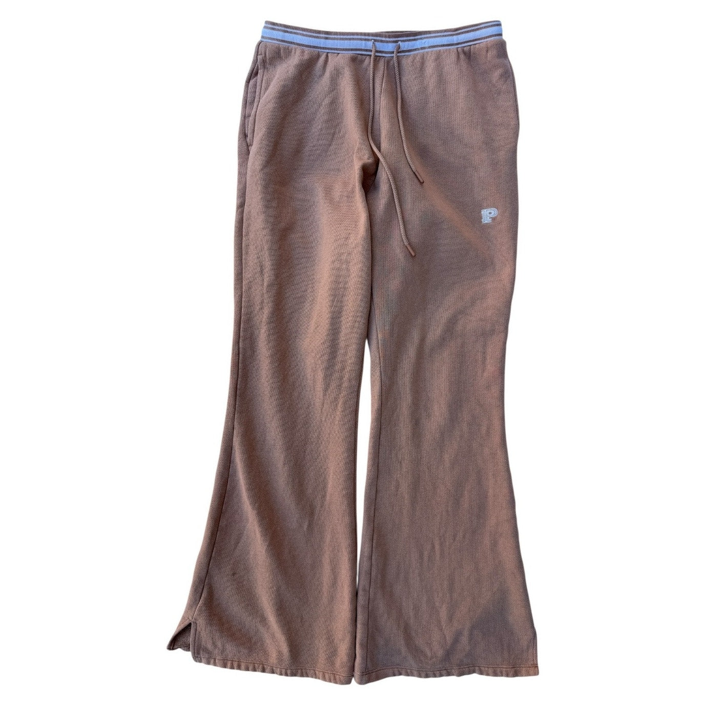 Victoria Secret PINK Womens Medium Brown Wide Leg Lounge Pants Soft Cozy