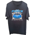 John Force Racing Men's Black John Force Crewneck T-Shirt — front view