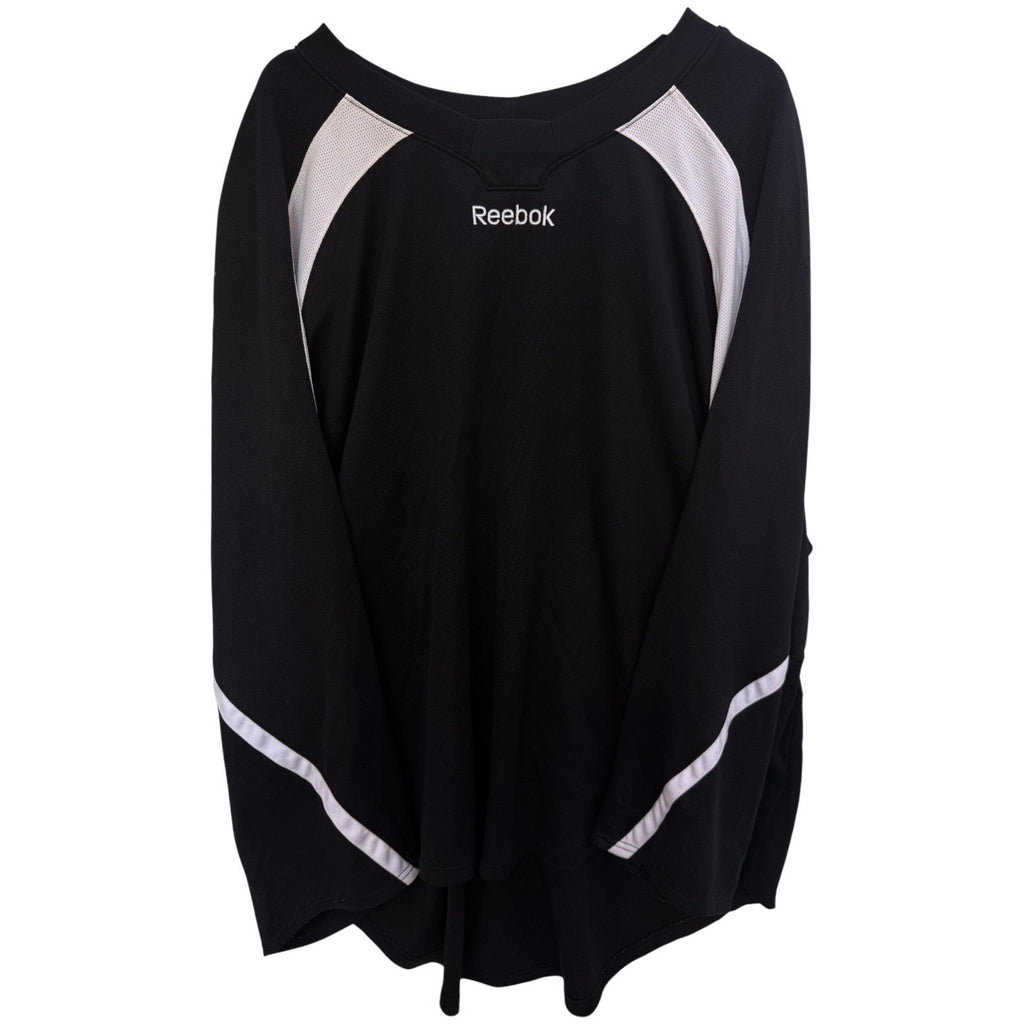 Reebok Goalie Jersey Mens XL Black White Hockey Long Sleeve Athletic Shirt