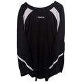 Reebok Goalie Jersey Mens XL Black White Hockey Long Sleeve Athletic Shirt