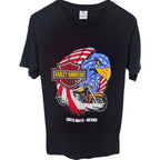 Yazbek Men's Black Harley-Davidson Motorcycles Costa Maya - Mexico T-Shirt — front view