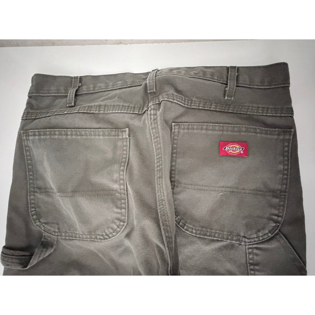 Dickies Carpenter Pants Mens 34x32 Gray Relaxed Fit Utility Work Jeans