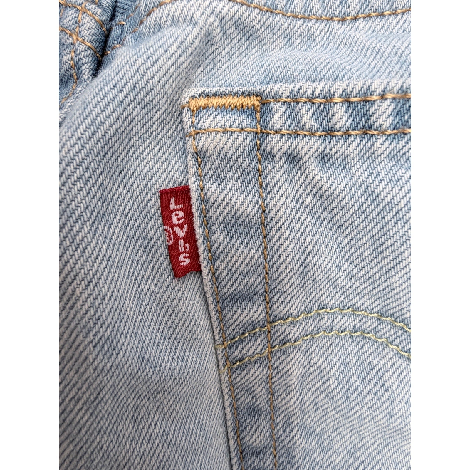 Levis 501 Jeans Womens Size 30x30 Light Wash Distressed Denim Pants