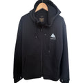 Burton DryRide Mens Large Black Full Zip Hoodie Snowboard Sweatshirt