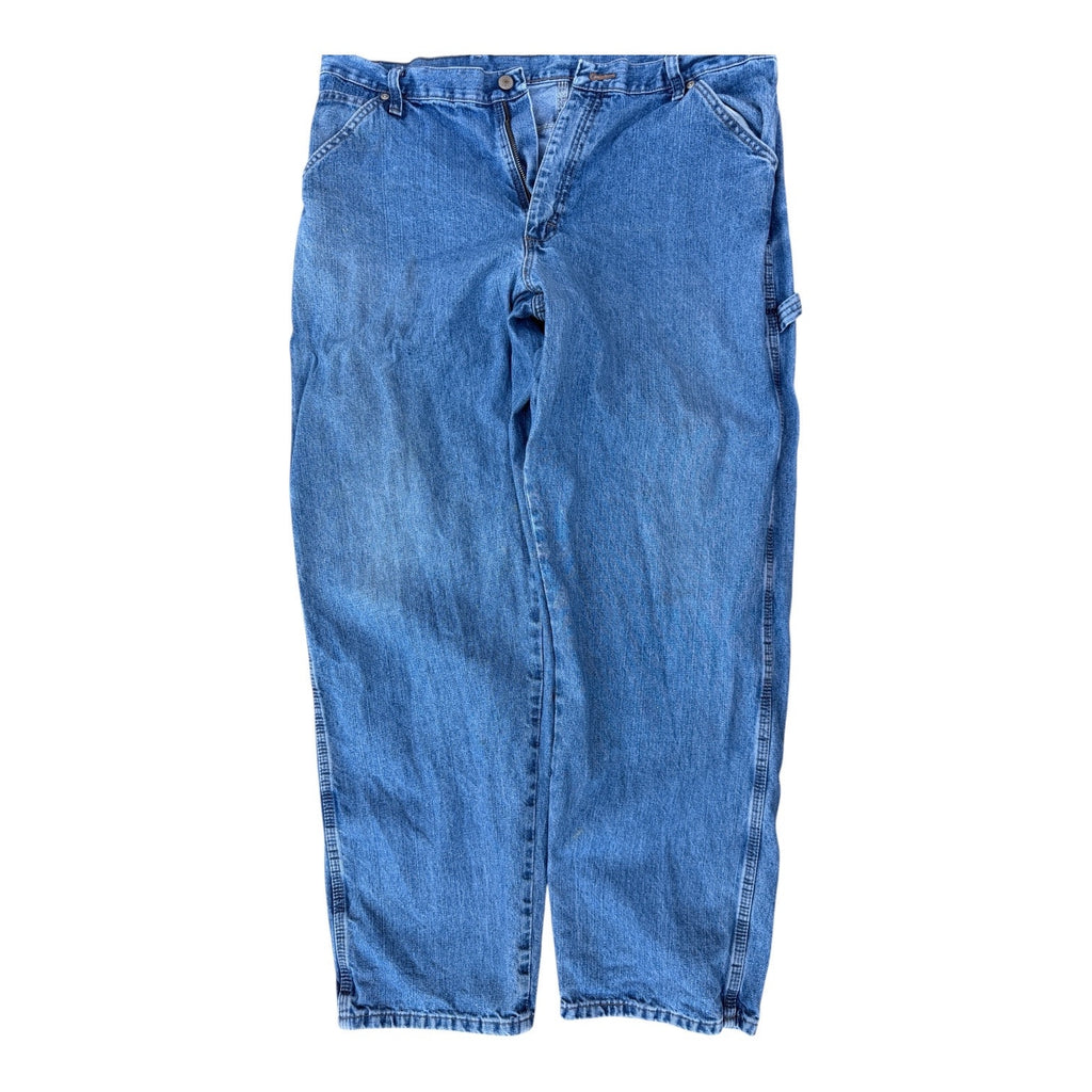 Wrangler Carpenter Jeans 36x32 Blue Denim Work Pants