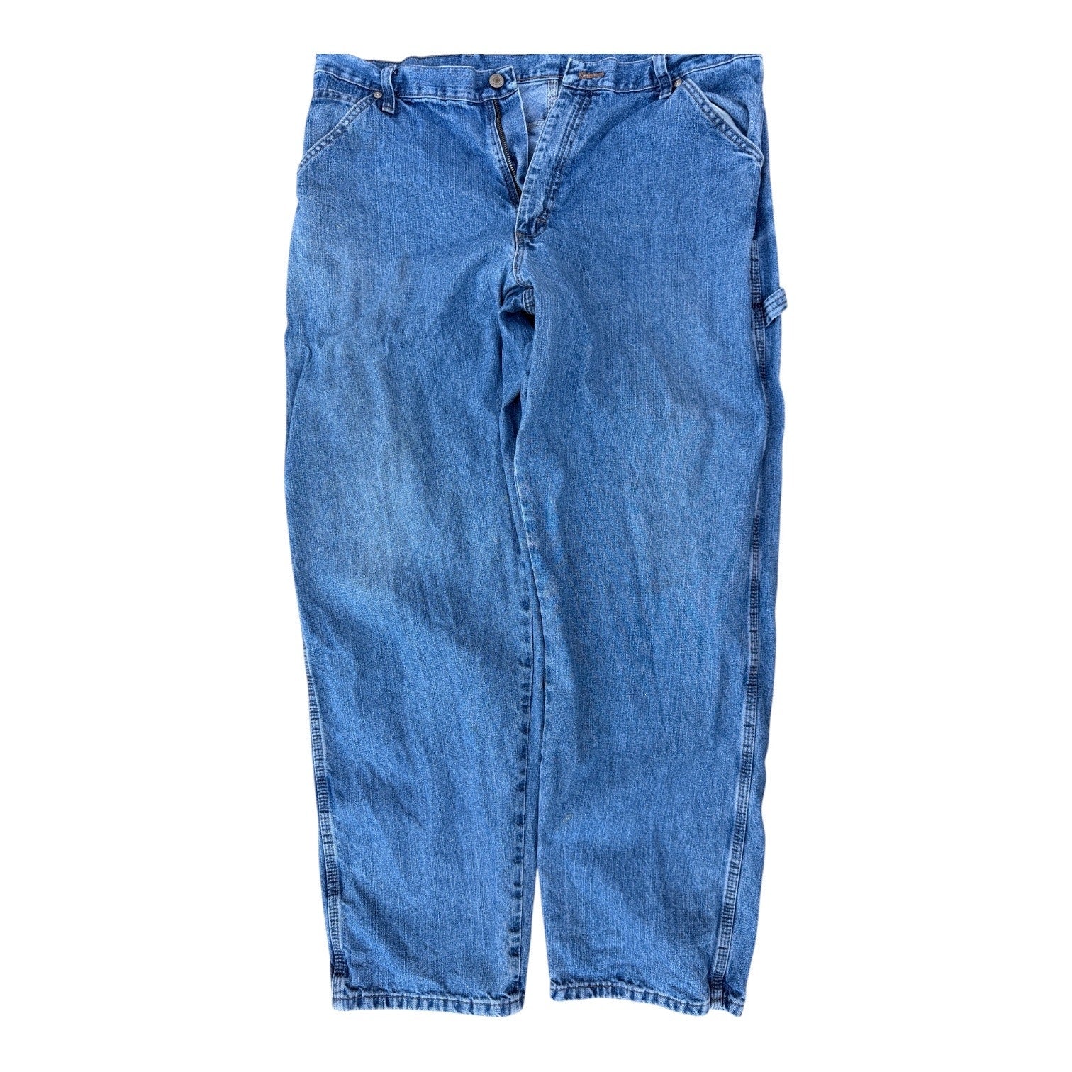 Wrangler Carpenter Jeans 36x32 Blue Denim Work Pants
