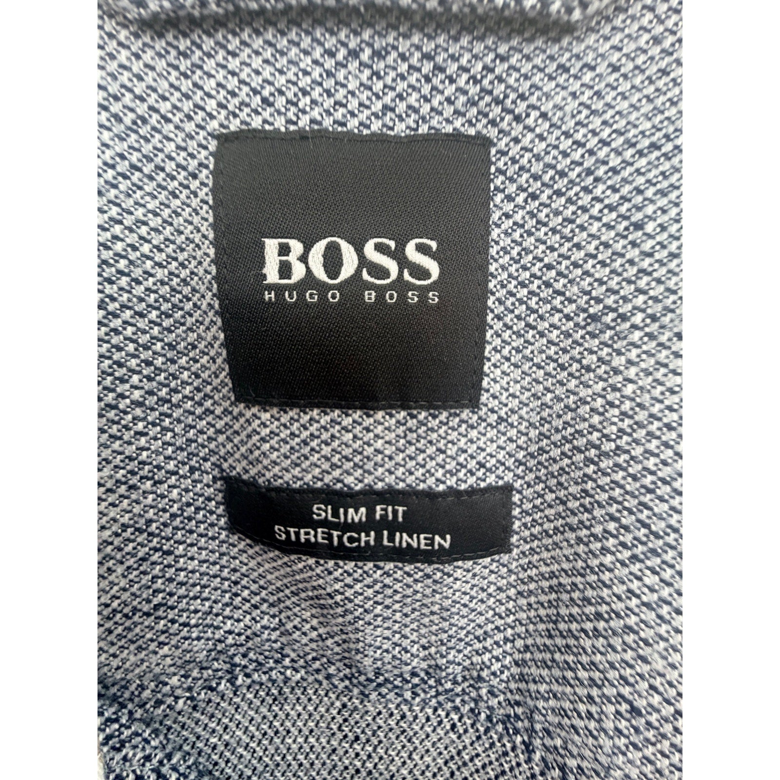 BOSS Hugo Boss Ronni_53 Slim Fit Stretch Linen Shirt Mens