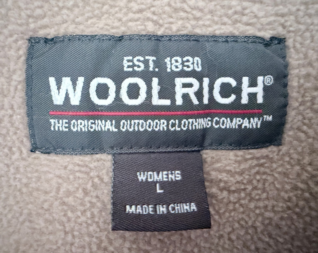 Woolrich Women's Pink Fleece Jacket — brand label
