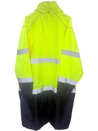 ML Kishigo Men's Yellow Colorblock Coat — back view