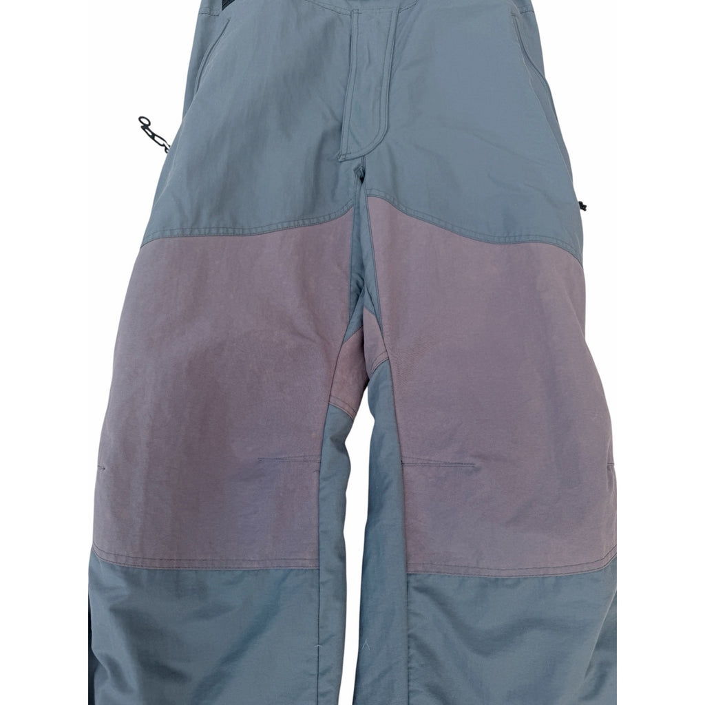 Burton Universe Vintage Adult Large Gray Blue Snowboard Bib Pants