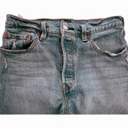 Levi's 501 Original Fit Distressed Straight Jeans Womens 28x30 detail image 6