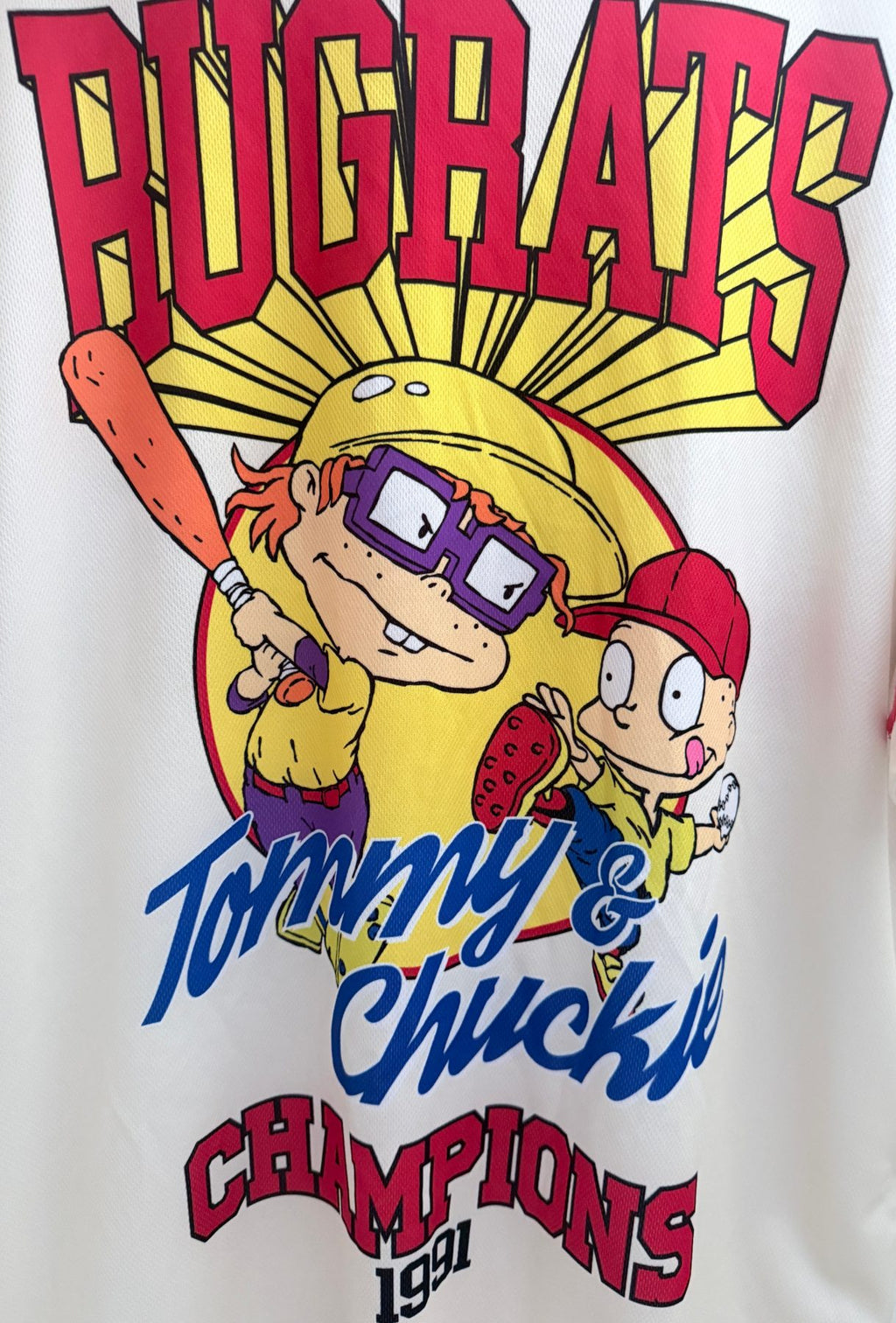 Nickelodeon Men's White Rugrats Baseball Jersey — view 5