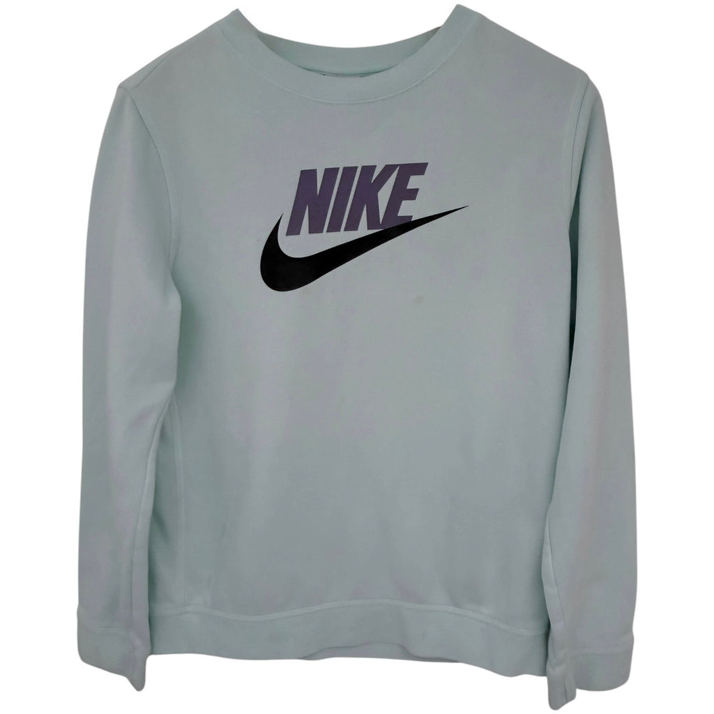Nike Crewneck Sweatshirt Womens XL Mint Green Purple Logo Pullover