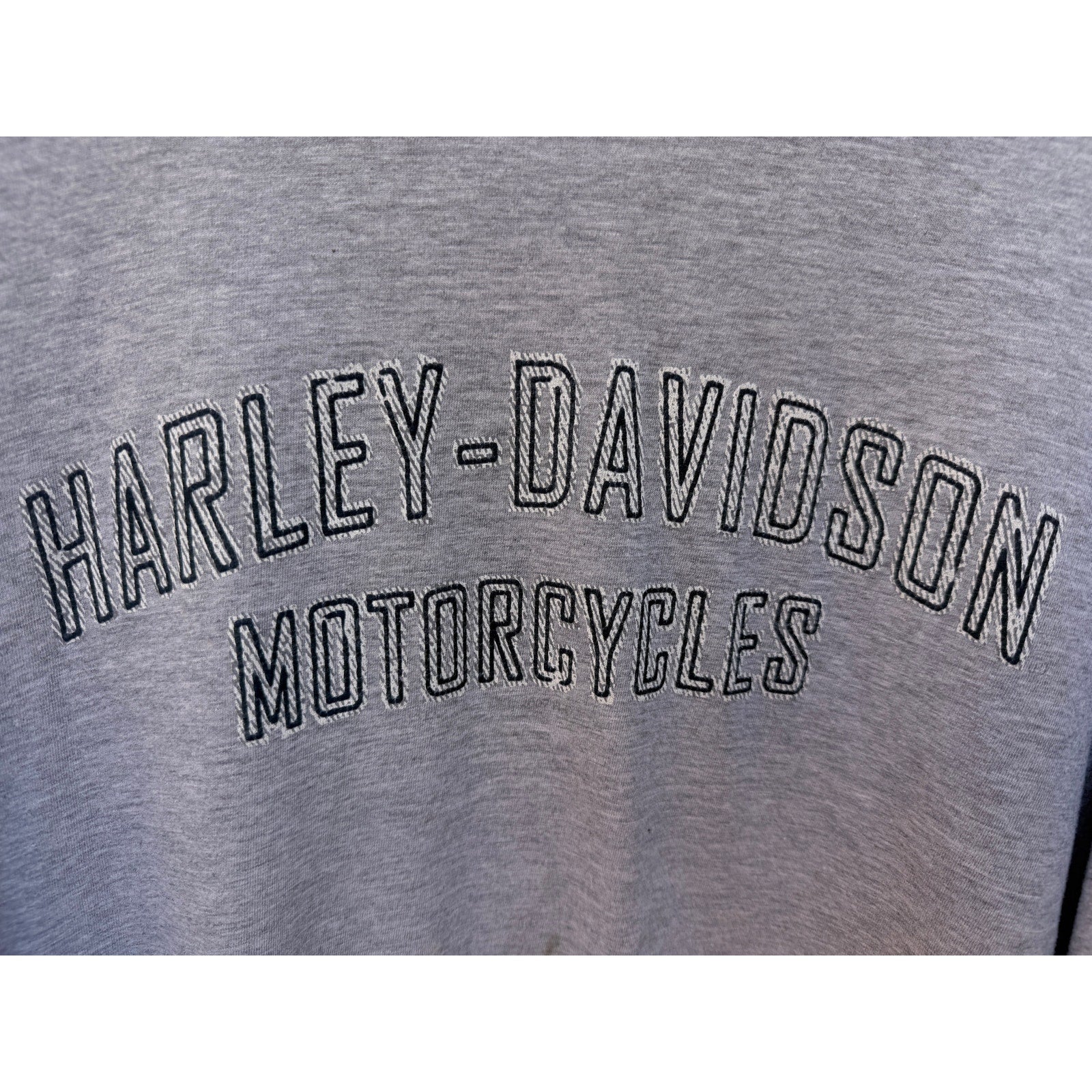 Harley Davidson Long Sleeve Shirt Mens 2XL Gray Motorcycles Maryland Graphic