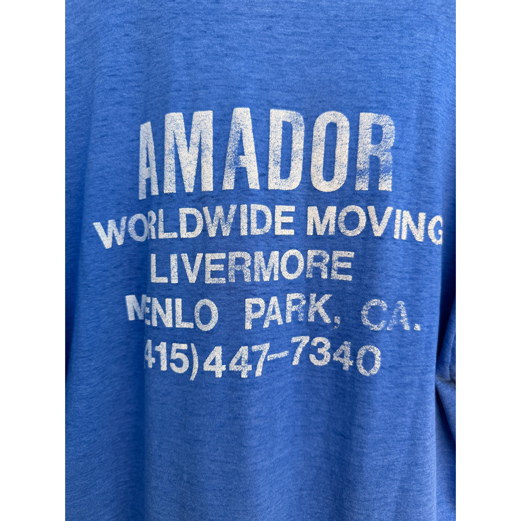 Global Amador Moving Truck T Shirt Mens XL USA Made Vintage Graphic