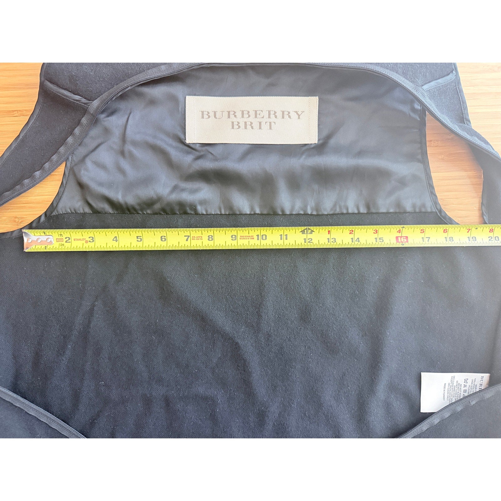 Burberry Brit Sleeveless Vest Womens Black Tie Front Designer Layering Top