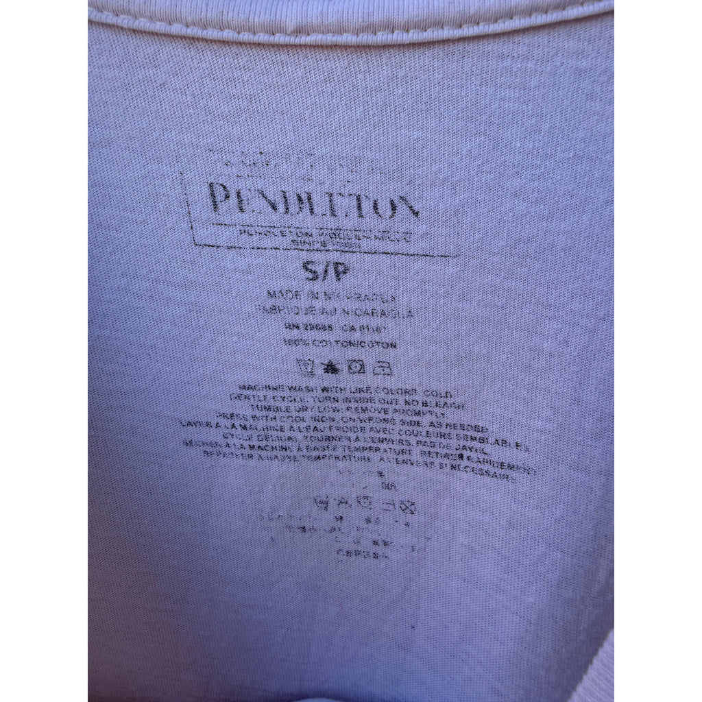 Pendleton Pocket T Shirt Mens Small White Graphic Logo Tee