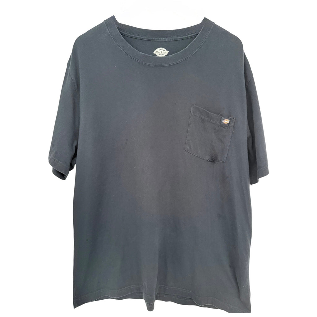 Dickies Pocket T Shirt Mens 2XL Blue Workwear Heavyweight Cotton Tee