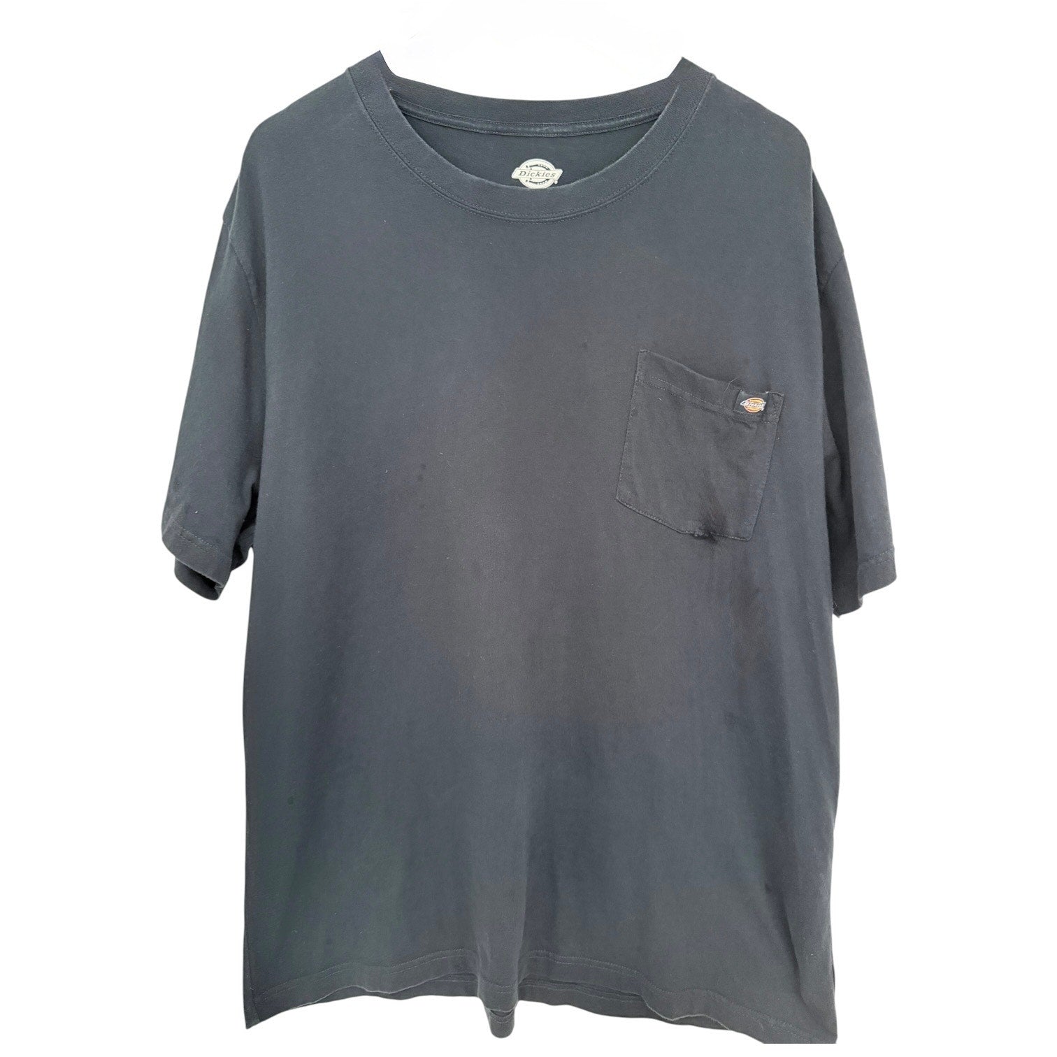 Dickies Pocket T Shirt Mens 2XL Blue Workwear Heavyweight Cotton Tee