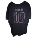 Adidas Lionel Messi Number 10 Soccer T Shirt Mens 2XL Black Graphic Tee